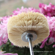 UAE hot sale nylon round Bench Grinder Wool Wheel brush with shaft